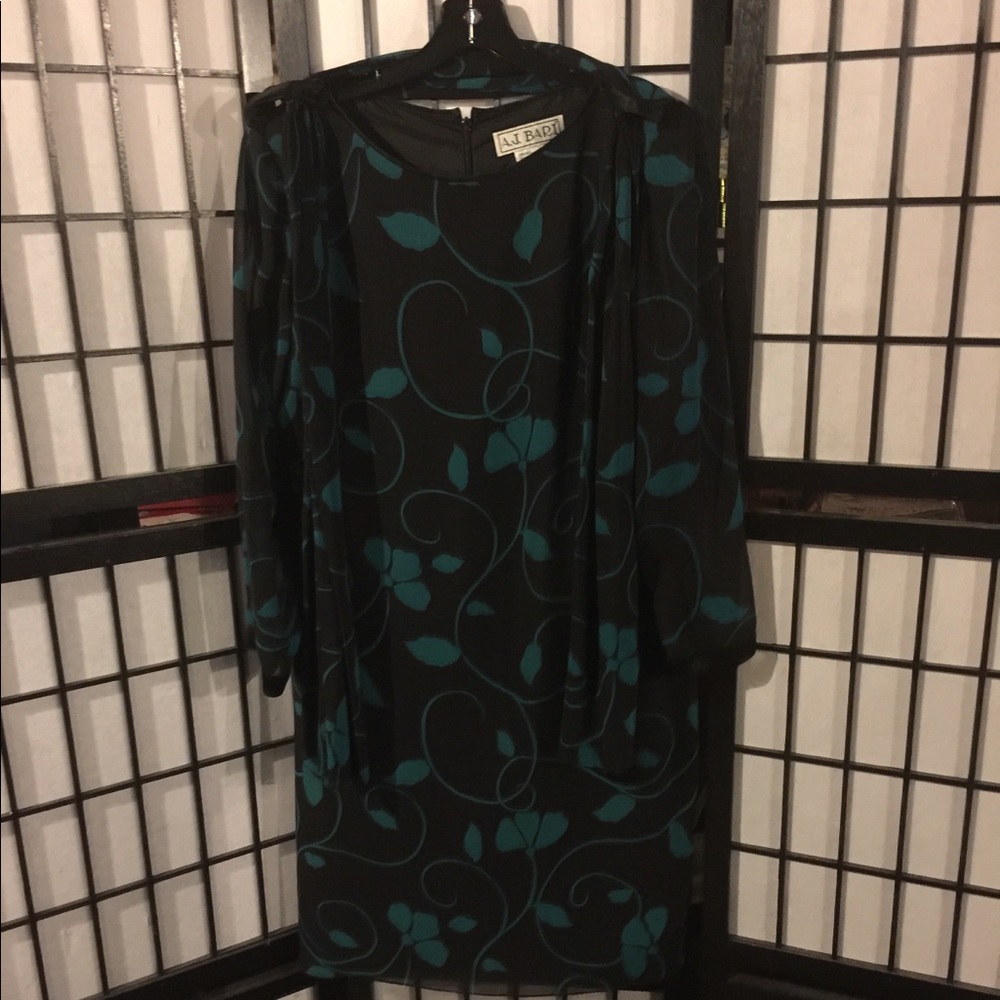 Black and blue dress